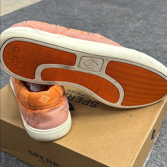 Sperry Orange Men's Outer Banks Topsiders - Picture 7 of 7